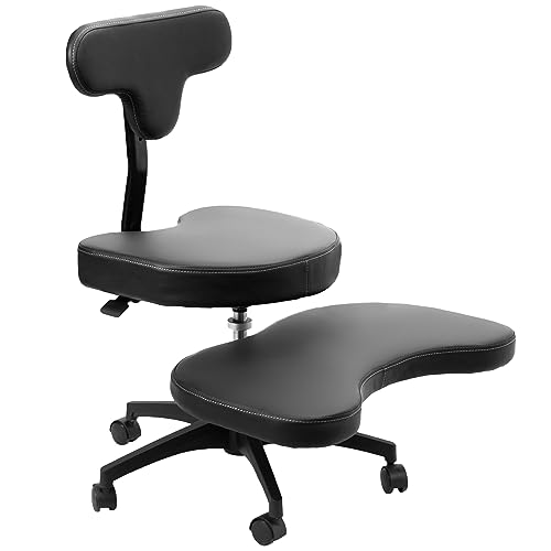 オフィス家具 cheval volant VIVO Ergonomic Cross Legged Chair with Wheels, Home and